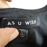 As You Wish Black Sequins Fringe Lined Flapper Large Size 12 Photo 2