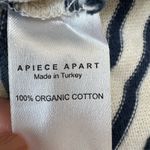 Apiece Apart Barca Long Sleeve Striped Shirt Navy Cream size Small $195 Photo 7