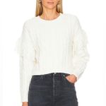 1. State NWT  Fringe Sleeve Cable Sweater | Size: Large Photo 0