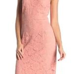 Nsr Blush Norma Halter Lace Midi Dress size Medium Photo 0