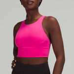 Lululemon  Wunder Train long-line sports bra plus size medium support sonic pink Photo 0