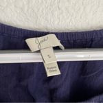 Joie navy dark blue tassel tie front gauzy blouse short sleeve women’s  size S Photo 1