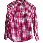 J Crew Women Top XS Pink Buffalo Check Long Sleeve Button Up Preppy Cowgirl Photo 0
