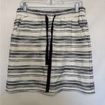 Loft Striped Knit Drawstring Jogger Skirt Size Small Photo 0