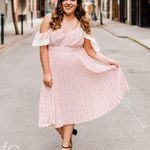 Eloquii NWOT Plus Size Pleated & Ruffle Heart Dress Photo 2