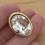 Vintage Napier gold tone with crystal Stud Earrings Photo 4