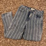 PacSun Striped Light Blue Mom Jeans Photo 0