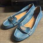 Fossil  Women's 6.5 Blue Leather Loafers Photo 0