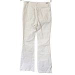 Madewell NWD Flea Market Flare Jeans Pure White Stretch Denim Jeans Size 26 Photo 4