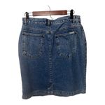 Bill Blass Vintage Deadstock Medium Dark Wash Denim Skirt Size 16  Photo 3