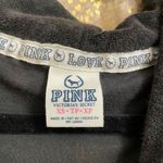 PINK - Victoria's Secret Vintage Y2K PINK Love Pink black zip up gold sequin bling hoodie sweater XS Photo 3