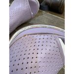 Vero Cuoio Vero Curio Lavender Perforated Peep Toe Heeled Bootie Size 37 US 6.5 Photo 11