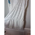 CeCe  Eyelet Midi A-Line Skirt Elastic Waist Lined Ivory White Women’s Plus 22W Photo 12