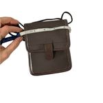Transpotante brown‎ faux leather passport crossbody bag Brown Photo 4