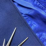 ZARA Woman navy double breasted 5 button military style pea coat sz L Photo 7