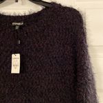 EXPRESS  Sweater size S  length 29” bust 36” color black purple see picture Photo 5