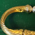 Joan Rivers clamper bracelet signed by Joan Rivers. Absolutely gorgeous gold. Photo 2