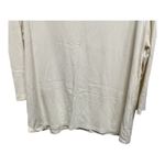 Chico's  VNeck Metal Detailed White Long Sleeve size 3 (XL) modern minimalist Photo 2