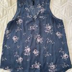 Maurice's Floral Tank Top - Blue and White Photo 0