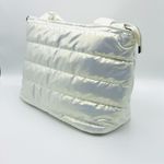 Soft Quilted Medium Tote Bag in White Photo 2
