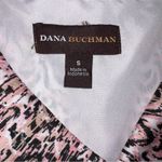 Dana Buchman Sz S Pink Brown Abstract Shift Dress Career Sleeveless A-line Drape Photo 5