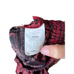 Leslie Fay  Skirt Womens Size 10 Red Black Pleated Maxi Vintage Elastic Waist Photo 6