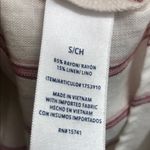 Splendid 105. White and pink Boxy 3/4 Sleeve Blouse Photo 3