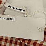 Reformation ๐๐ Cove One Piece Swimsuit ~ Darlin Check Red Gingham Print XL NWT Photo 8