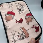 Nordstrom Pink Seattle Landmark Print Makeup Bag Case Ferry Unbrella Tree Travel Photo 4