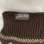 The Original Muk Luks Reversible Brown Fair Isle Winter Hat Photo 2