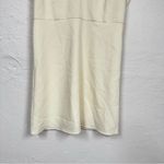 Ann Taylor Cream Flutter Sleeve Sheath Dress Womens 14 Light Academia Mini Photo 1