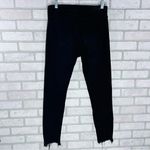 AG Adriano Goldschmied AG The Farrah High Rise Skinny Ankle Raw Hem Jeans in Black Size 28 Photo 7