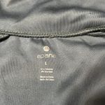 Apana  women’s green zip front warm up jacket with rose gold zipper, sheer arms Photo 4