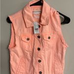 Bullhead Denim Co Pacsun Peach Salmon Vest Regular Fit Small New with Tags New Pink Photo 0