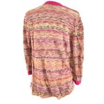 Nic+Zoe  Womens Cardigan Sweater Thin Knit Colorful Striped Size S Photo 1