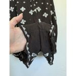 Free People Intimately  Black Tank Flowy Cut‎ Out V Neck Sequin Romper X Small Photo 4