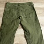 Pilcro Anthropologie  Army Green  The Wanderer ‎ Size 26 Low Rise Pants Photo 14
