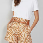 Sézane  Romeo Shorts, Ocre Zebra, FR38/US6 Photo 0