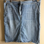 Lands' End Premium Denim pencil skirt size 10 Blue Photo 0