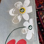 Midlook Distressed Floral Painted Denim Overalls Gray Size undefined Photo 6