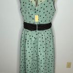 Lindy Bop Cindy Polka Dot Swing Dress- Mint and Black- Full Skirt- Size 5XL- NWT Photo 6