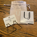 Uncommon James NWT  Chemistry Gold Triangle Earrings Photo 0