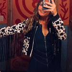 Spirit Halloween Cow Print Cowgirl Jacket with Tassels Photo 0