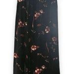 Patrick collection Silk slit Floral Skirt Black Size 14 Photo 0