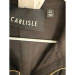 Carlisle  Quilted Jacket Full Zip Pockets Brown Career‎ Casual Size 10 Photo 2