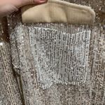 BB Dakota NWT Gold Sequined Button Up Blazer Size XS Photo 2