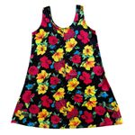 Jostar black floral stretchy dress made in USA missing care/size tag Size L Photo 5