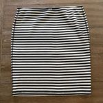 Old Navy Black White Striped Pencil Skirt Size M Photo 0