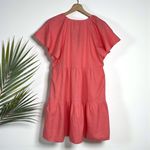 Universal Threads 🆕 Universal Thread Linen Blend Flutter Short Sleeve Mini Skater Dress Photo 5