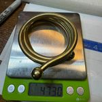 Vermeil Gold Over 925 Italy Flexible Snake Chain Necklace Photo 7